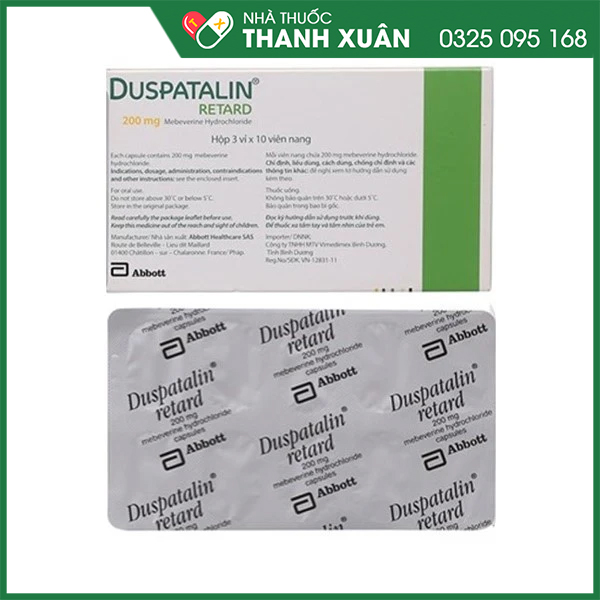Duspatalin retard trị đau do rối loạn chức năng tiêu hóa